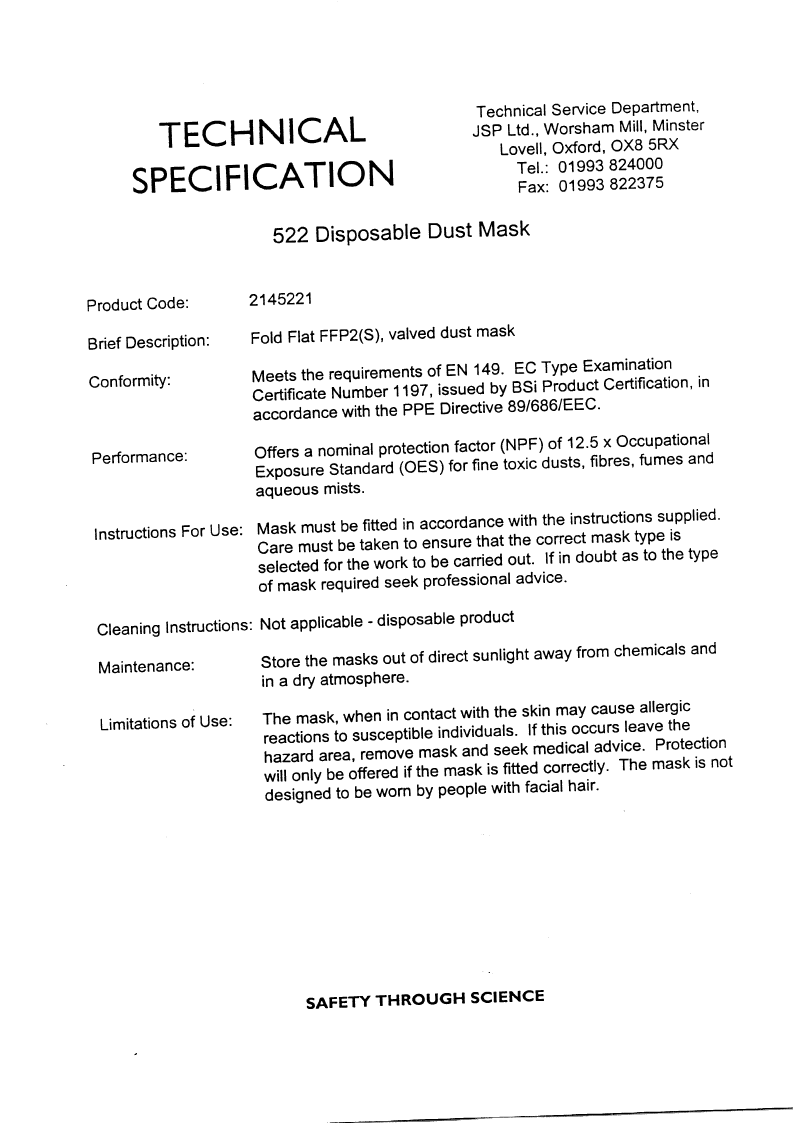 MATERIAL SAFETY DATA SHEET (MSDS) FOR TEXTILES