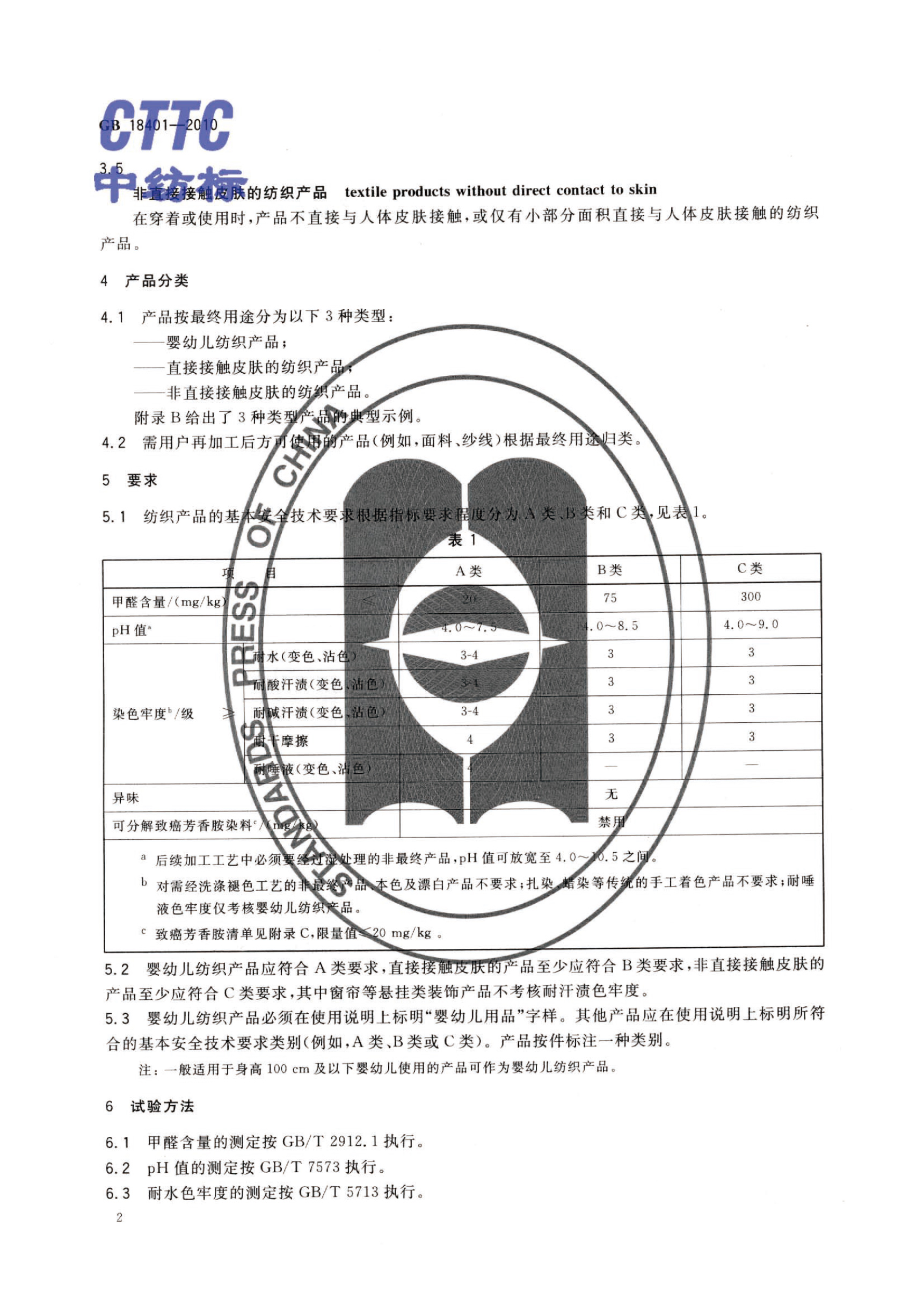 18401儿童纺织品标准