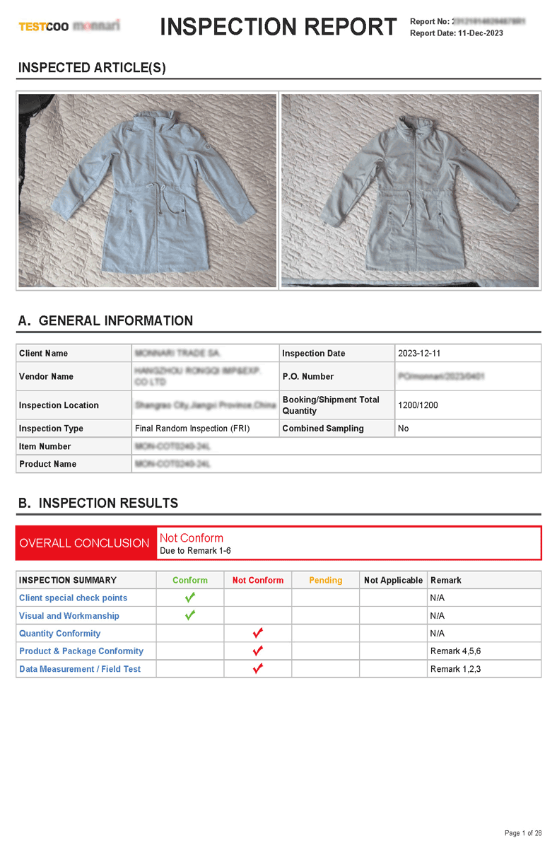 Title: Textile Detection Report