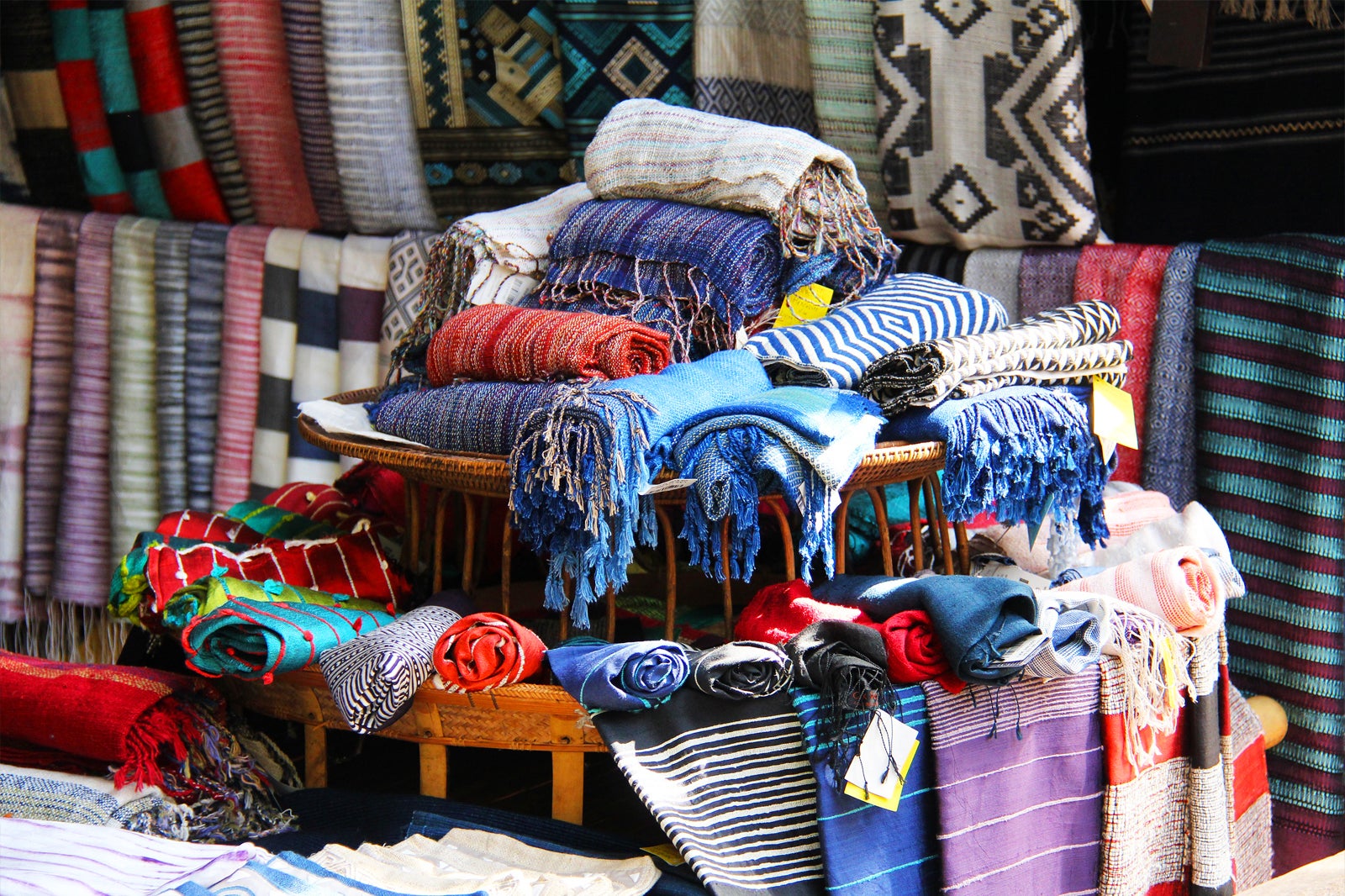 Title: The Opening Hours of the Sand Dune Textile Market