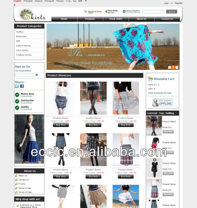 Custom Textile Web Shop