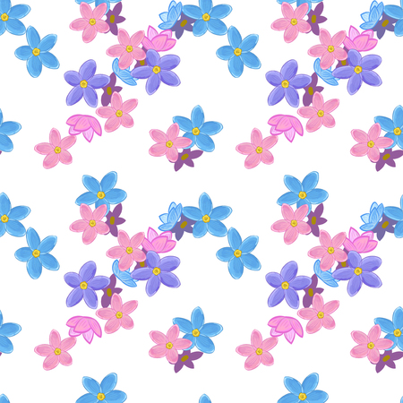 Flower Textile Illustration Materials