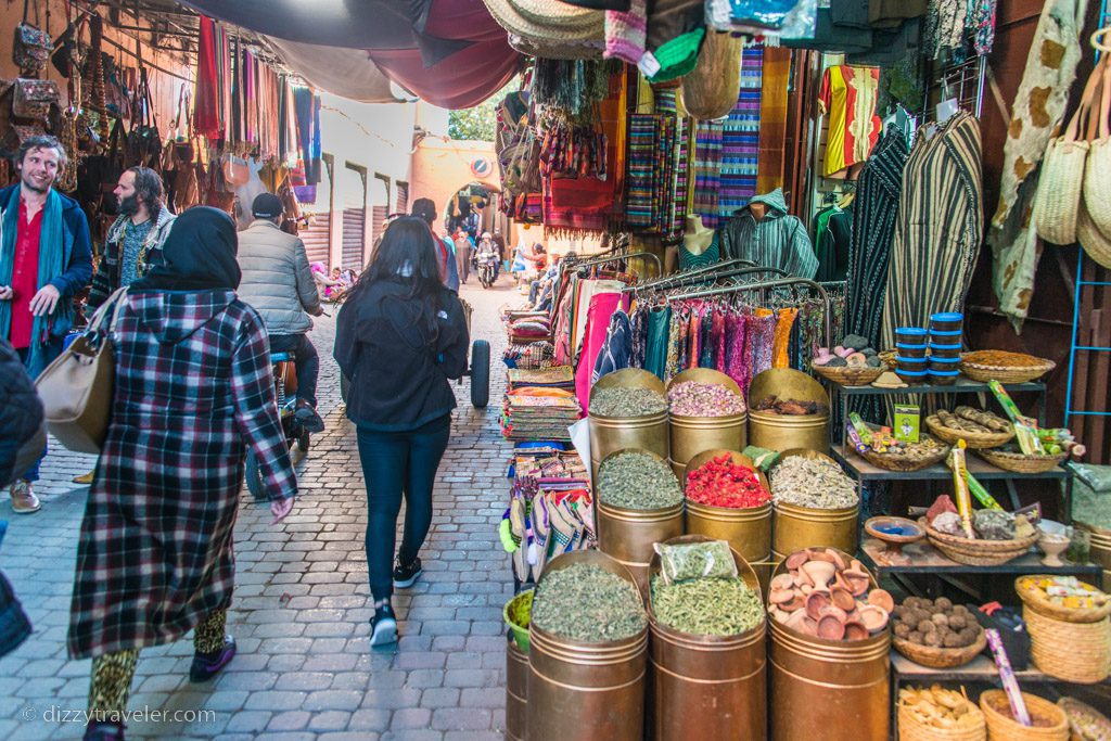 Title: The Textile Wholesale Market in Morocco