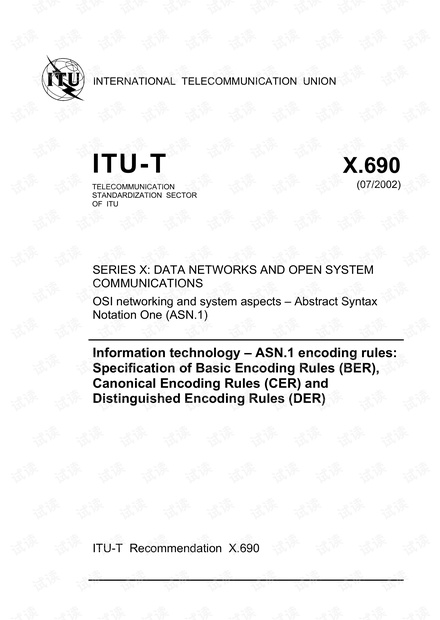 Title: Encoding Rules for Textile Standards代号