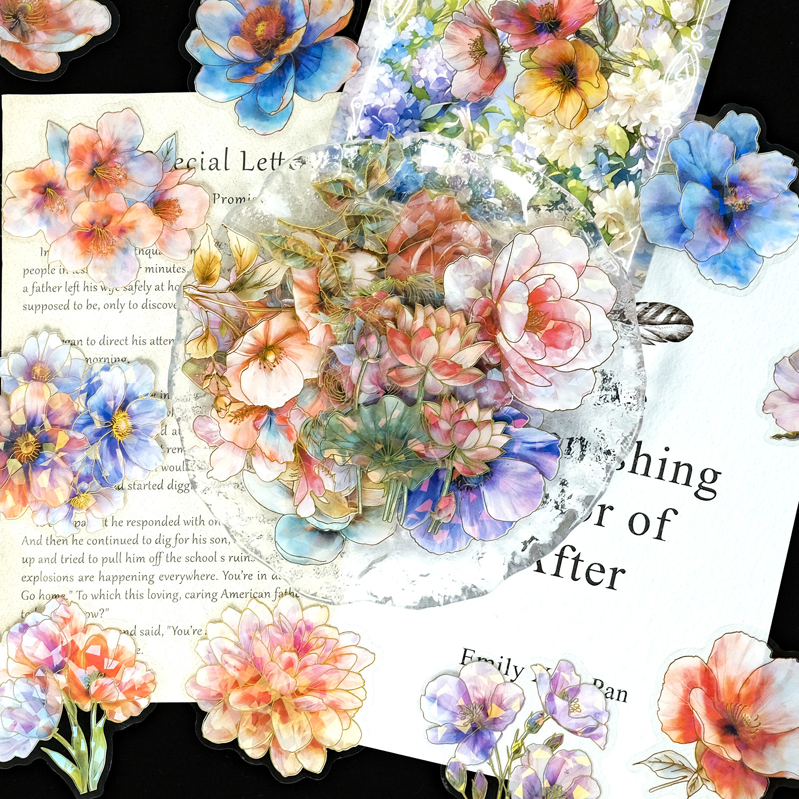 Title: The Unique Beauty of Watercolor Flower Textiles