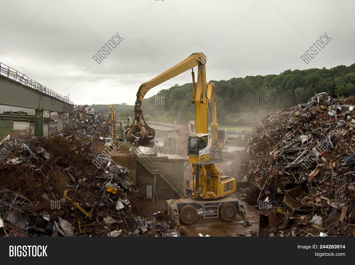 An Illustration of Recycling Used Textiles