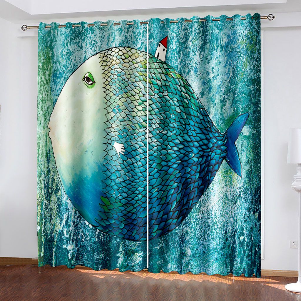 Elevating Your Home Interiors: Discover the Ideal Home Textiles with Fish in Water Window Curtains