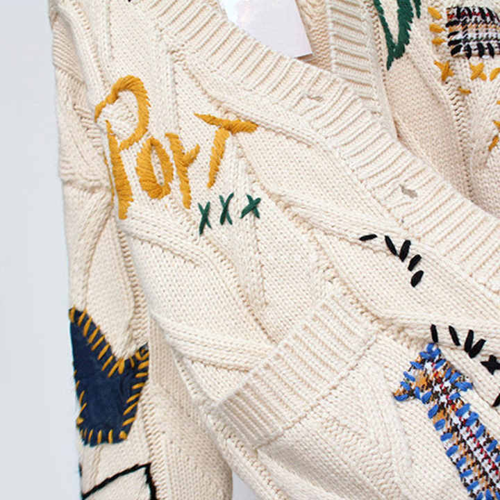 Embroidering Artistic Patterns onto Knitted Rabbit Sweaters: A Creative Journey in Textile Design