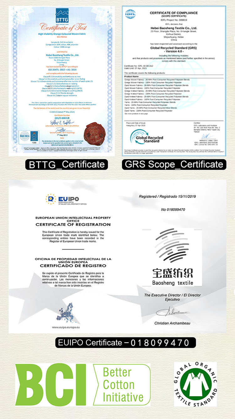 Textile GRS Transaction Certificate