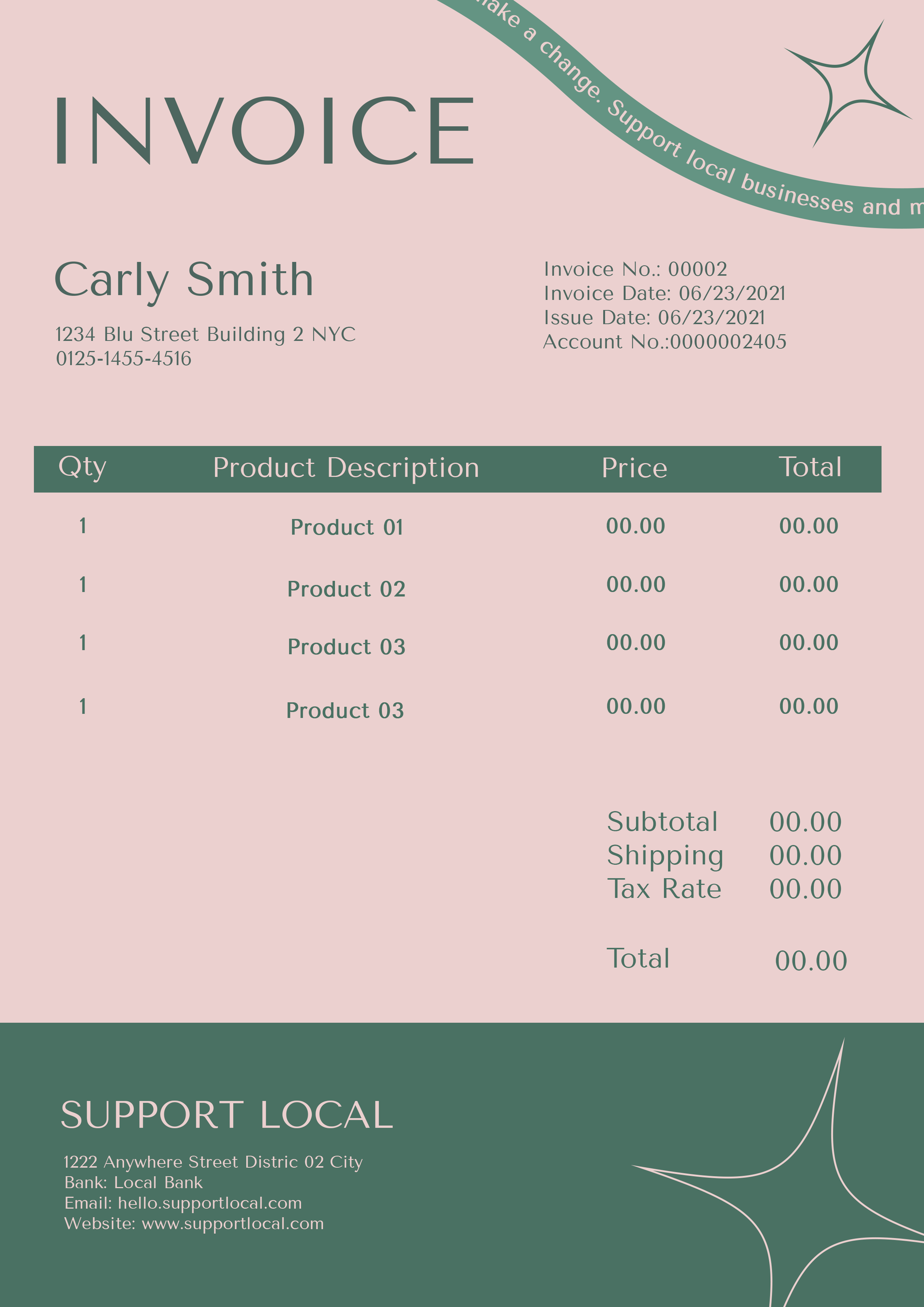 Export Textile Invoice Template Download for International Business