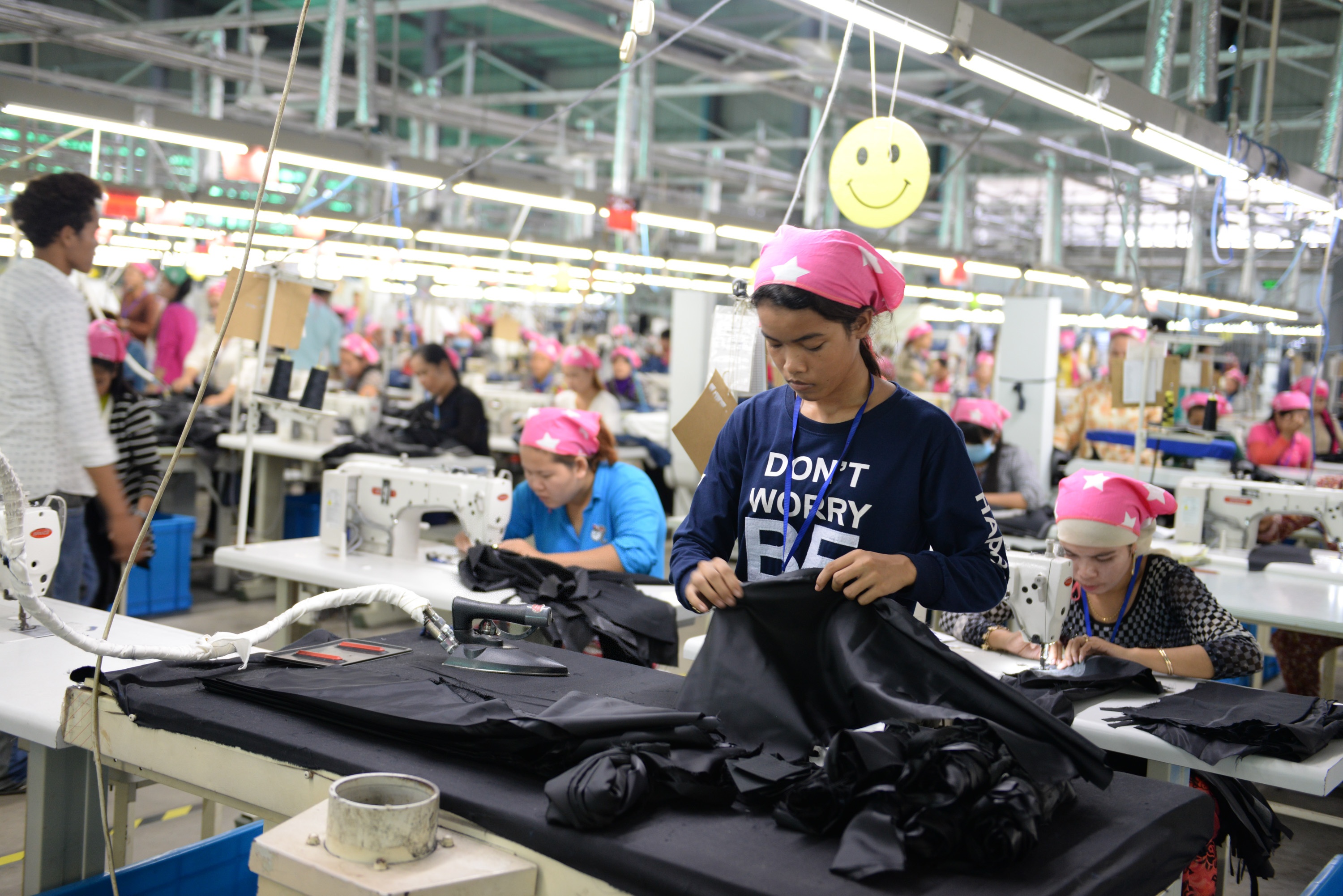 The Womens Workers at the Textile Factory